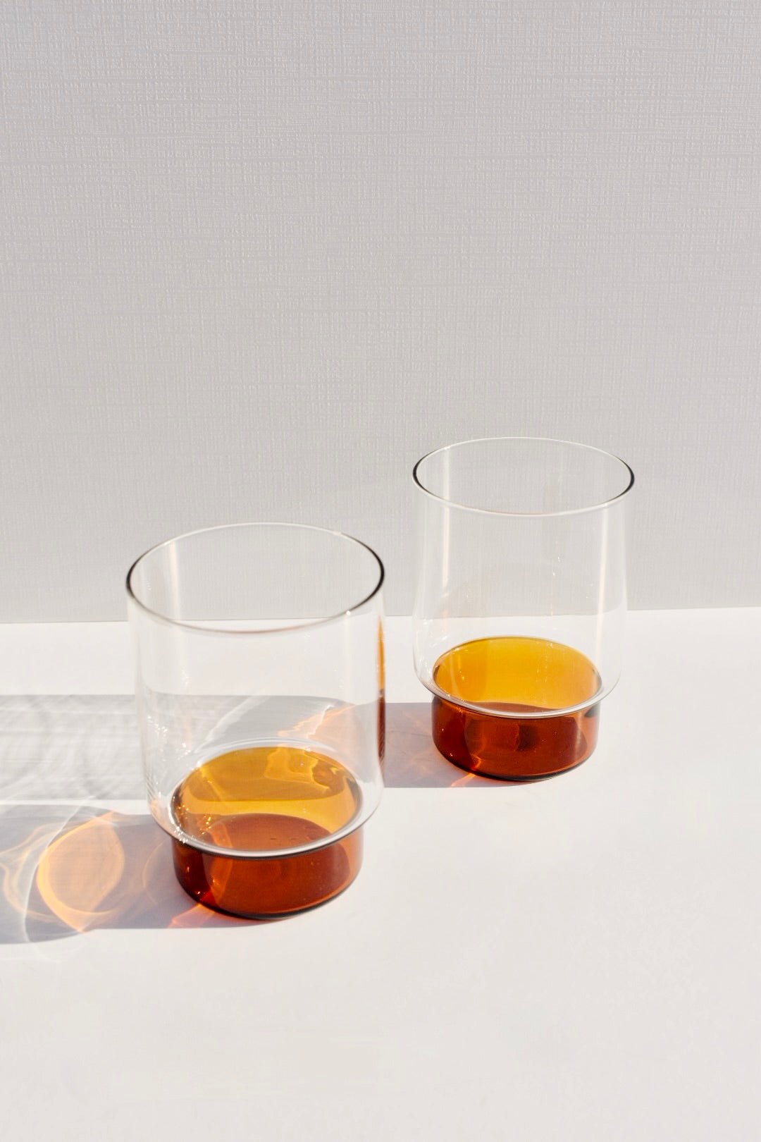 Rye Amber Base Glasses (set of two) - Ardent Market - Aaron Probyn