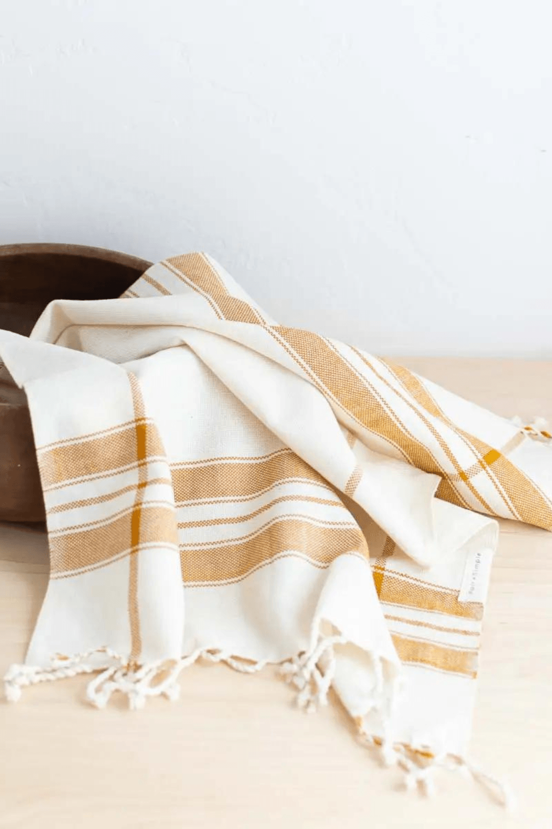 Saffron Striped Hand Towel - Ardent Market - Fair & Simple