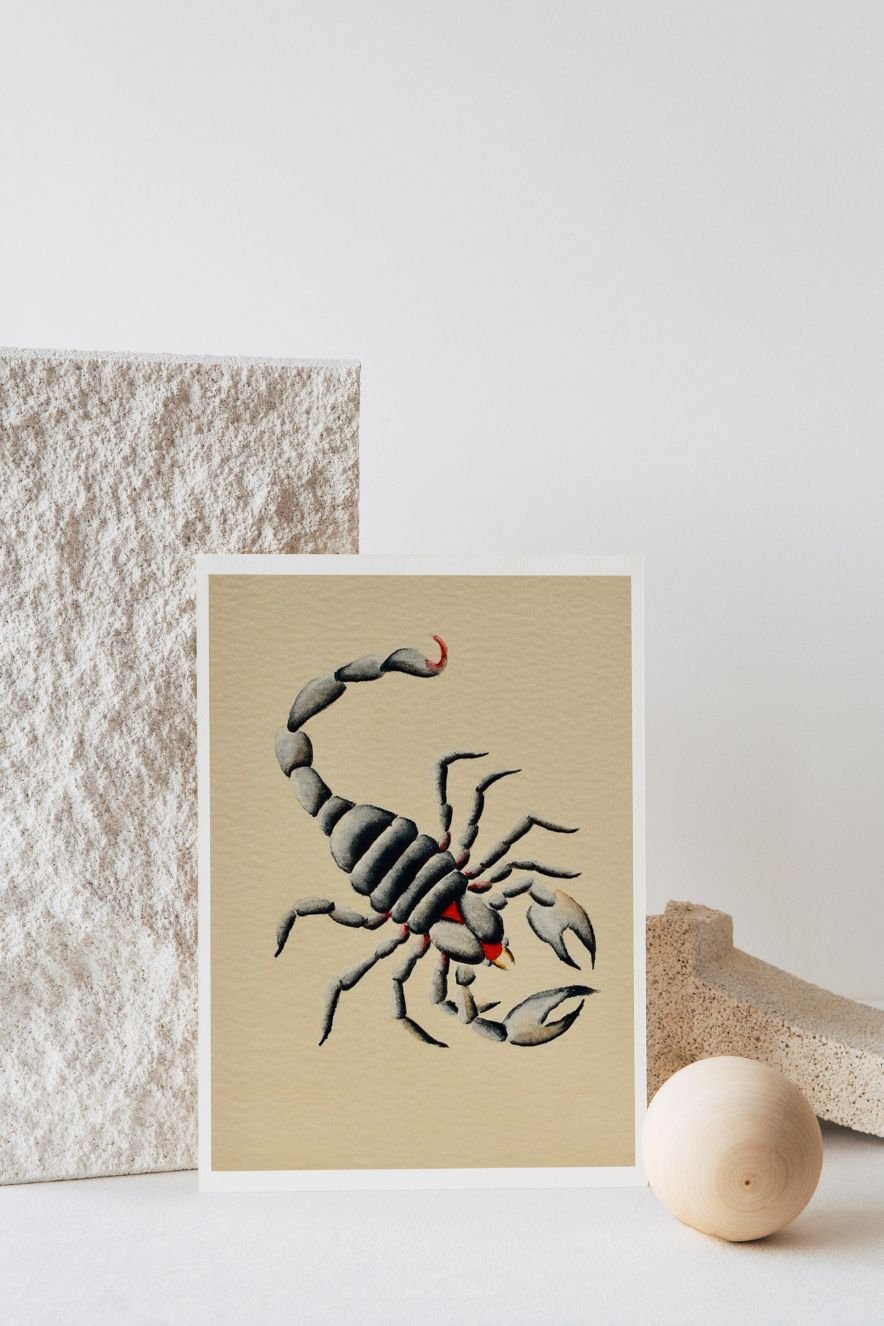 Scorpion Watercolor Print - Ardent Market - Tex Valiente