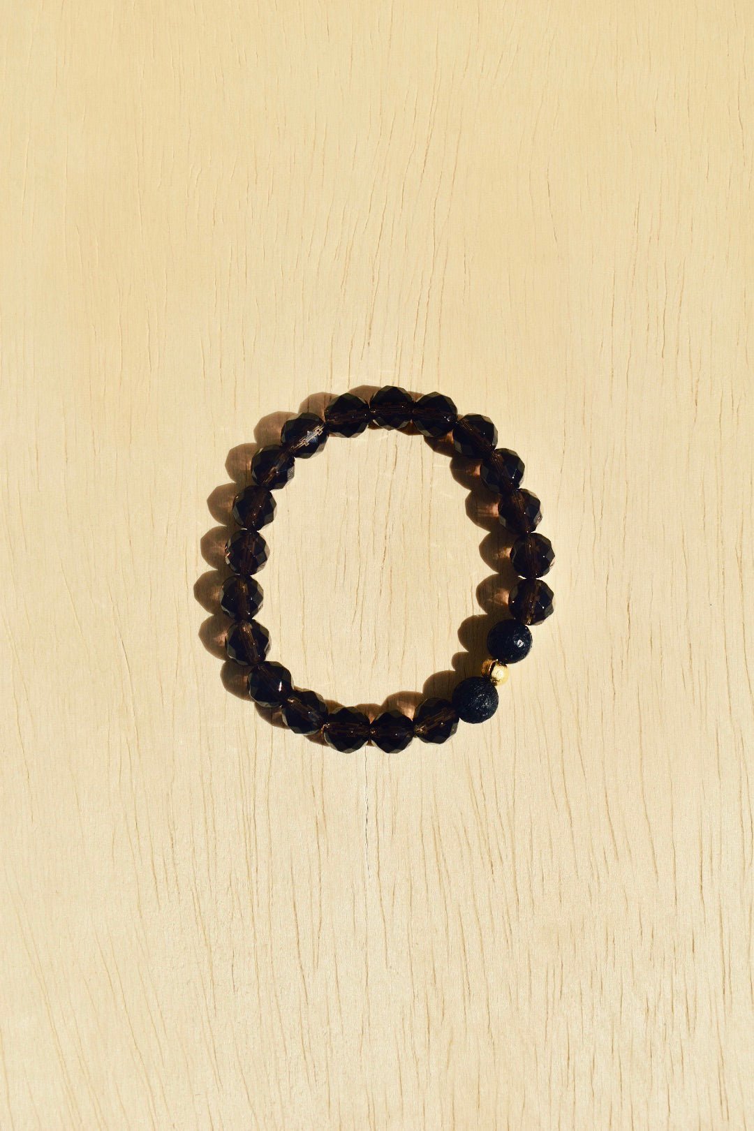 Smokey Quartz Essential Oil Diffuser Bracelet -LLL. - Ardent Market