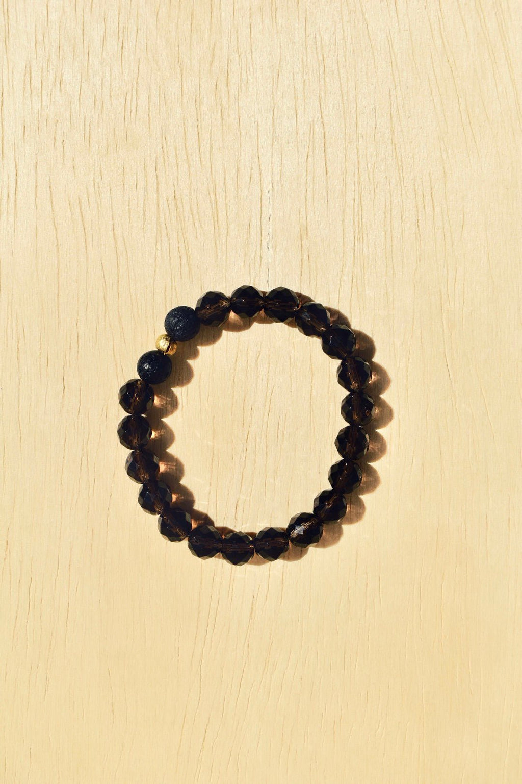 Smokey Quartz Essential Oil Diffuser Bracelet -LLL. - Ardent Market