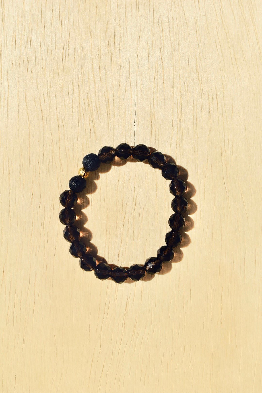 Smokey Quartz Essential Oil Diffuser Bracelet -LLL. - Ardent Market