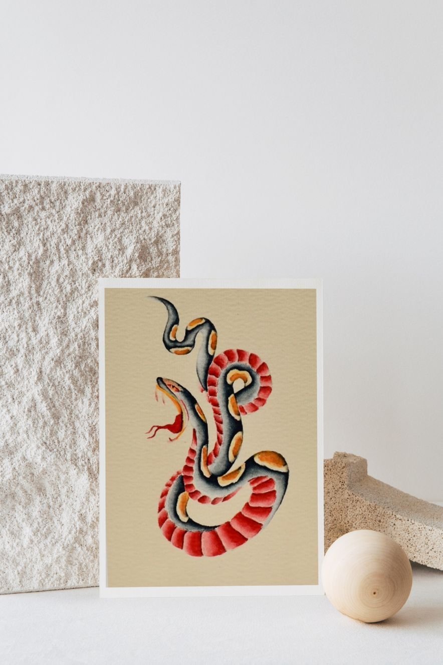 Snake Watercolor Print - Ardent Market - Tex Valiente