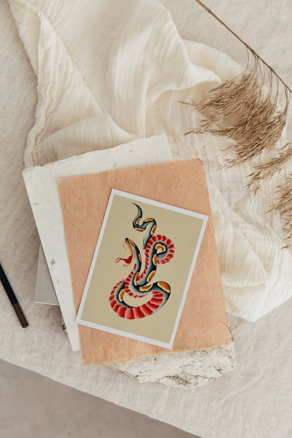 Snake Watercolor Print - Ardent Market - Tex Valiente