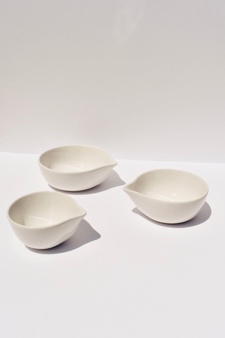 Spouted Nesting Bowls (set of three) - Ardent Market - Citrine