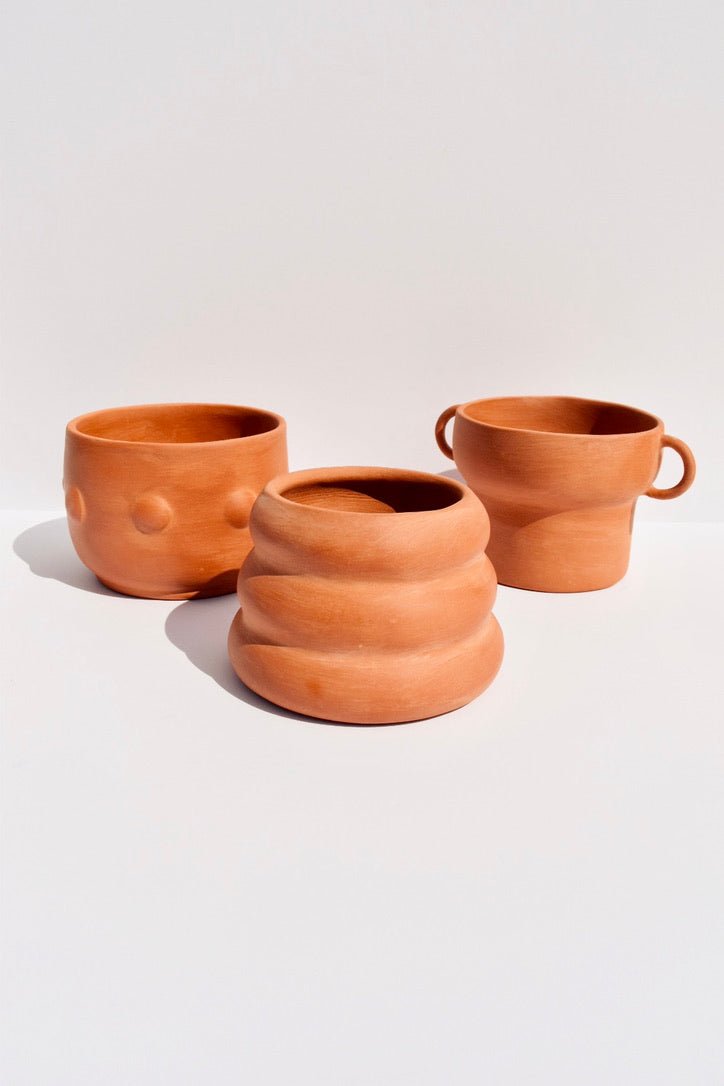 Stacked Terracotta Planter -Earthtones Pottery - Ardent Market