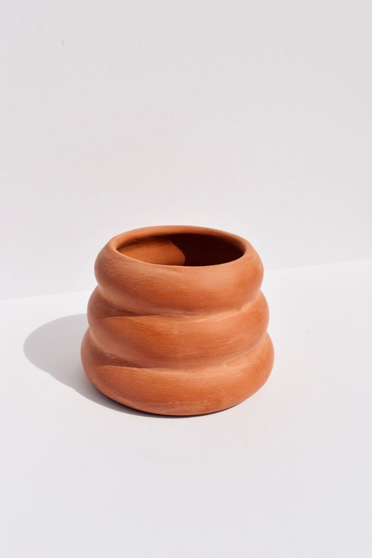Stacked Terracotta Planter -Earthtones Pottery - Ardent Market