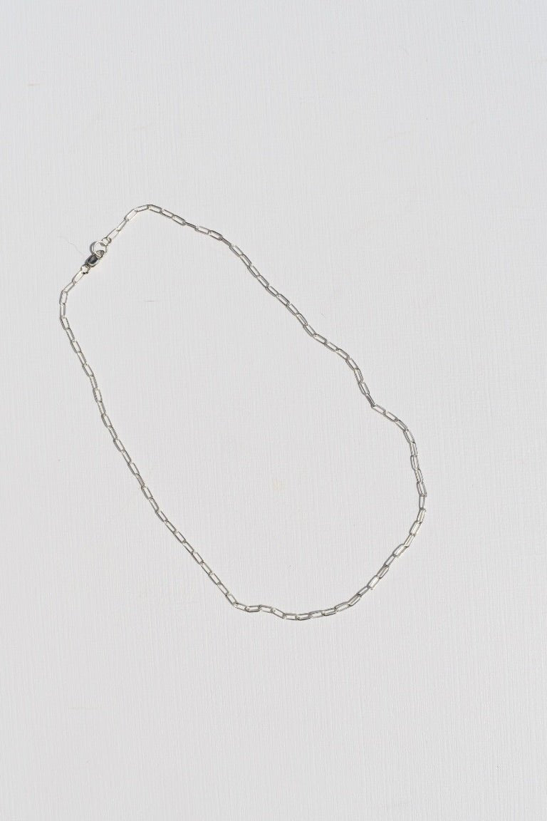 Sterling Silver Paperclip Chain Necklace - Ardent Market - Metrix Jewelry