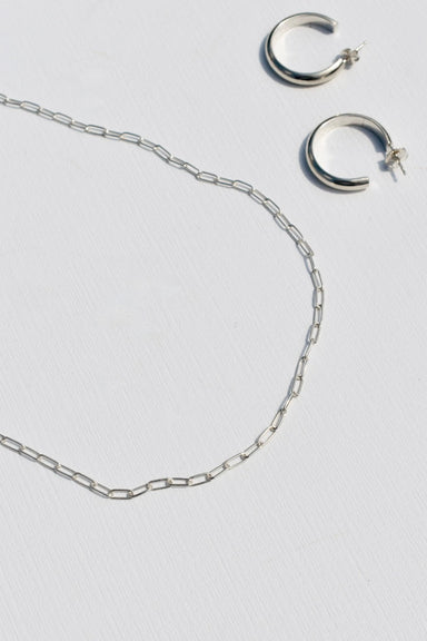 Sterling Silver Paperclip Chain Necklace - Ardent Market - Metrix Jewelry