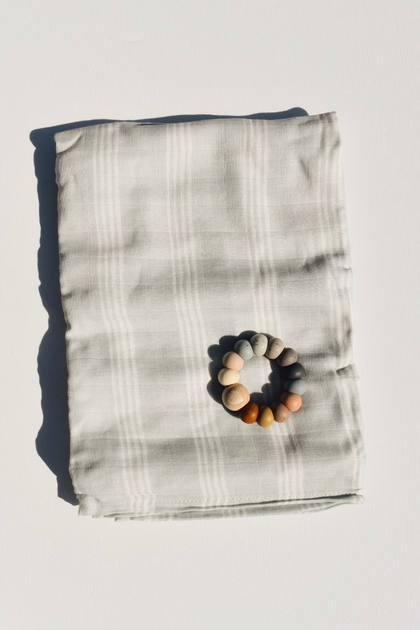 Stripes Muslin Swaddle Blanket - Ardent Market - Mini Wander