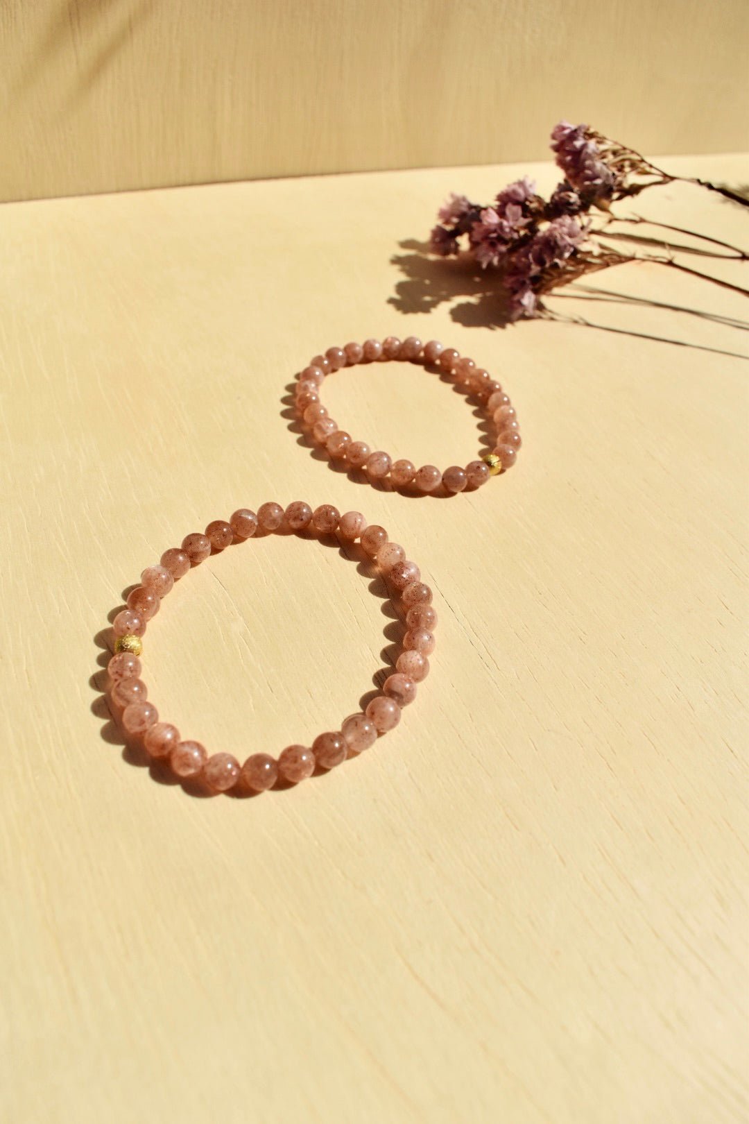 Genuine Natural Sunstone Crystal Round Fashion Beads Bracelet 7mm AAAAA |  eBay