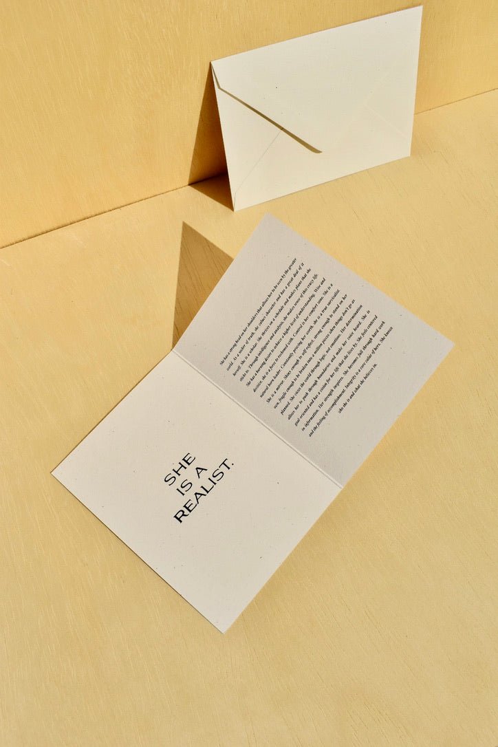 The Realist Card -Wilde House Paper - Ardent Market